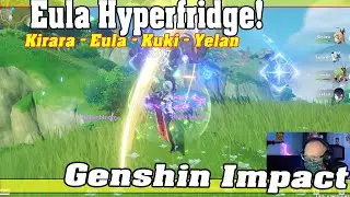 Genshin Impact Eula Hyperfridge Comp Vs. Ruin Drakes in Sumeru