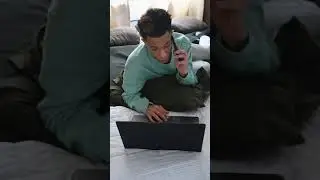 Man Using a Laptop while Calling on the #short#youtubeshort#bestshortvid#papularshort#treandingshort