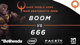 BOOM vs 666 - QuakeWorld 4vs4 (QuakeCon 2016)