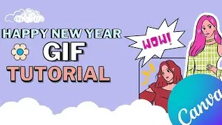 Happy New Year Gif Tutorial in Canva (English Subs Available)