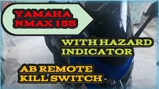 Yamaha Nmax 155 A/B remote kill switch with hazard indicator..