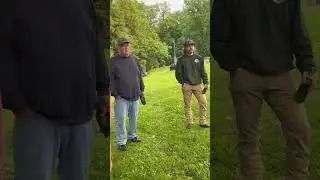Jim Ellermeyer shares a moving story at the grave of Colonel William G. Sirwell in Kittanning, PA.