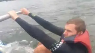 Первый урок по водным лыжам в Корее
