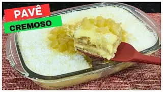 PAVÊ DE ABACAXI COM LEITE DE COCO | SOBREMESA GELADA