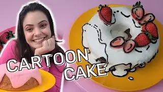 CARTOON CAKE CASEIRINHO (LIVE FAB!) - Doces da Jessica