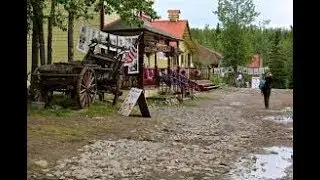 Walking around the tourist town of McCarthy, Alaska