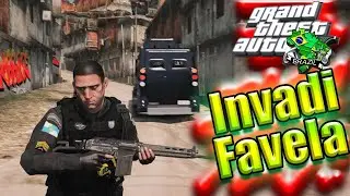 GTA V - Invasão de FAVELA pela PMERJ - Caveirão