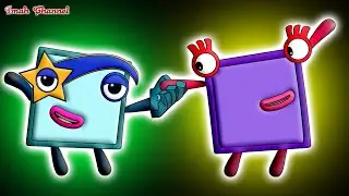 Numberblocks - Number blocks Peekaboo 50 60 dance 