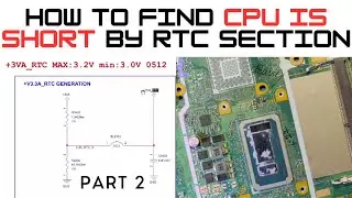 X507U HOW TO FIND CPU IS SHORT BY RTC SECTION PART 2| Chiplevel Online Laptop Repairing Video Course