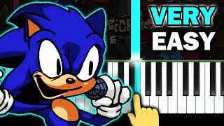 Faker - FNF vs SonicEXE - VERY EASY Piano tutorial