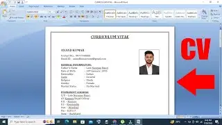 How to make CV in MS Word | Resume in MS Word | MS Word Tutorial
