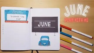 June 2021 Bullet Journal Plan With Me | Drive-In Theatre