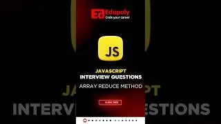 Javascript Latest Interview Question | Array Reduce Method