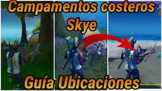 visita los campamentos costeros de skye desafio fortnite guía fácil y rápido
