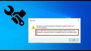 How to Fix Services Error Code 1058  || The Service Cannot Be Started