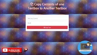Copy Content of one Textbox to Another Textbox Using Javascript | Code With Raveena