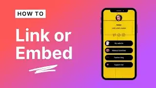 How to Add a Link or Embed to Your Bio link