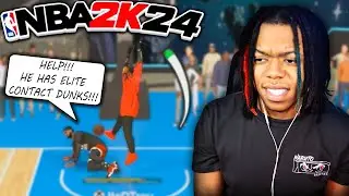 The POWER Of A 96 Driving Dunk With Elite Contact Dunks On A 6'3 Guard On NBA 2K24!