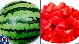 How to Easily Cut a Watermelon into Cubes