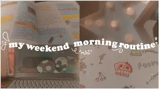 my weekend morning routine ⇢ ˗ˏˋ {studying, spotify, doodling & more!}  ࿐ྂ