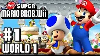 New Super Mario Bros Wii - Co-Op - Part 1 World 1