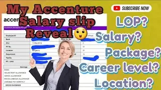 My Accenture Salary slip reveal 2018🤓