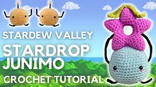 STARDEW VALLEY JUNIMO WITH STARDROP CROCHET TUTORIAL | FREE AMIGURUMI PATTERN