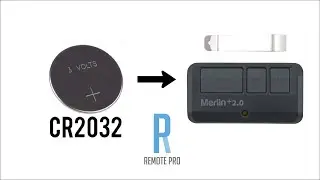 How to change/swap Battery for a Merlin+ 2.0 E943/E943M Genuine Visor Remote