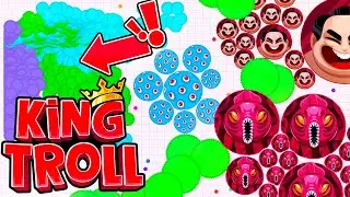 Agar.io Mobile - DON’T SPLIT! Troll - INSTANT MERGE GLITCH + New way to win BR