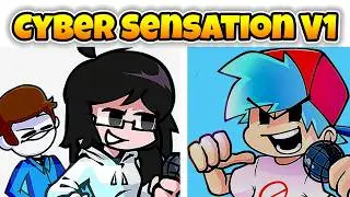 Friday Night Funkin' Vs Cyber Sensation V1 Update (Game Walkthrough)