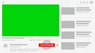 Subscribe animation 1 Outro youtube Green screen | Copyright free green screen | Subscribe ending