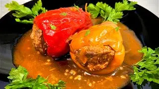 Это первое что я готовлю из сезонных перцев! ФАРШИРОВАННЫЙ ПЕРЕЦ! Нереально вкусно!