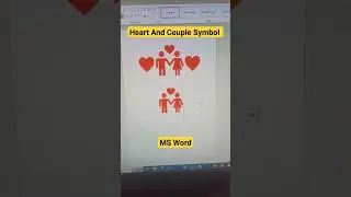 Heart Symbols in MS Word ❤️❤️❤️
