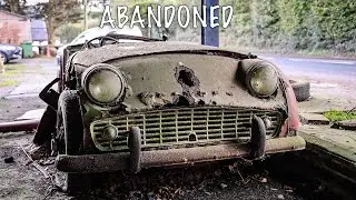 ABANDONED CAR GARAGE - BRITISH CLASSICS LEFT TO ROT