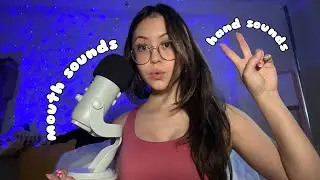 ASMR Casual Upclose Mouth Sounds (wet and dry), Hand Sounds, and Rambles
