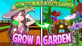 I BUILT THE MOST AESTHETIC GARDEN in GROW A GARDEN!! *BUILD TUTORIAL*  (ROBLOX)