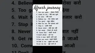 English practice Day6|Afresh journey|#viral #shots #shorts #youtubeshorts #english #vocabulary #yt