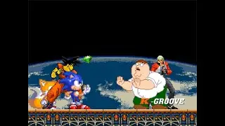 SK MUGEN - Sonic TFTA & Drunk Goku vs MvC Peter Griffin & CvS Rock