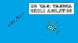 Görsele Basit 3D Yazı Nasıl Yazılır (Sesli Anlatım) 720P-60FPS