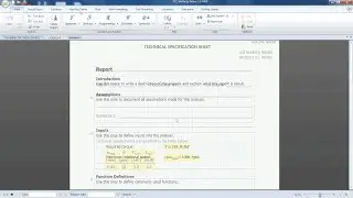 PTC Mathcad Demo - Templates