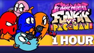 CORNERED - FNF 1 HOUR Songs (VS Pac-Man V2 Arcade World Ghostly Adventures FNF Mod Music OST Song)
