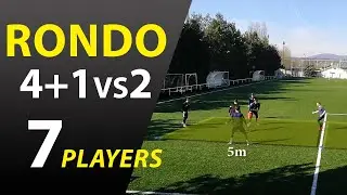 RONDO 4+1VS2 | FOOTBALL RONDO FOR 7 PLAYERS #3