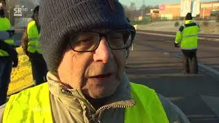 Proteste der Gelbwesten in Saint-Avold/Frankreich