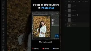 Delete All Empty Layers in Photoshop 🔵 