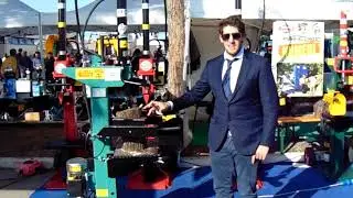 Dimostrazione Spaccalegna Mundial Vjmar da 10 ton. corsa 450