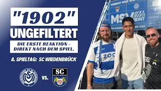 MSV Duisburg vs. SC Wiedenbrück 3:1 | UNGEFILTERT | Die erste Reaktion | mit Nils und Santi