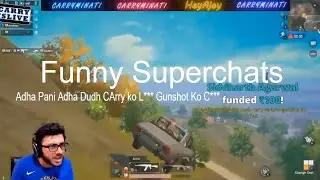 Carryminati Fun Superchats with gaali | Funny compilations