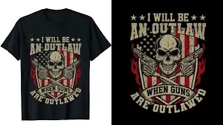 How To Create Gun T-Shirt Design In Illustrator | Create Biker Designs | T-Shirt Design