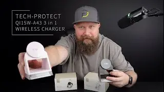 Bezprzewodowa Ładowarka 3w1 z MagSafe + Lampka Nocna - Tech-PROTECT QI15W-A43 Wireless Charger