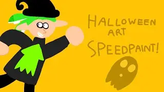 Splatoon OC Speedpaint - Erial in witch costume